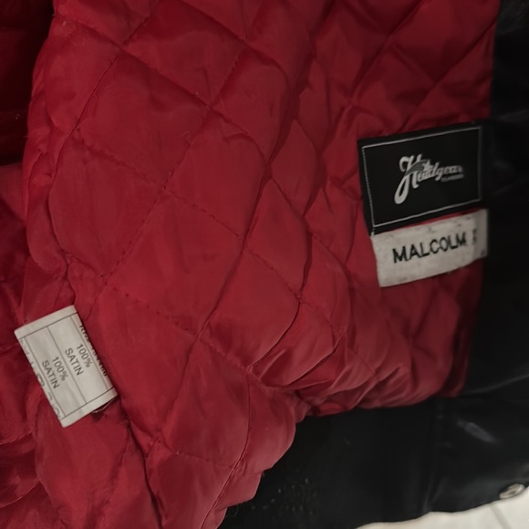 HEADGEAR CLASSICS - MALCOLM X POWER SATIN LONG SLEEVE BLACK AND WHITE JACKET - Picture 9 of 11